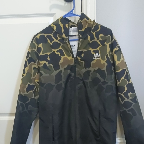 adidas originals camouflage windbreaker